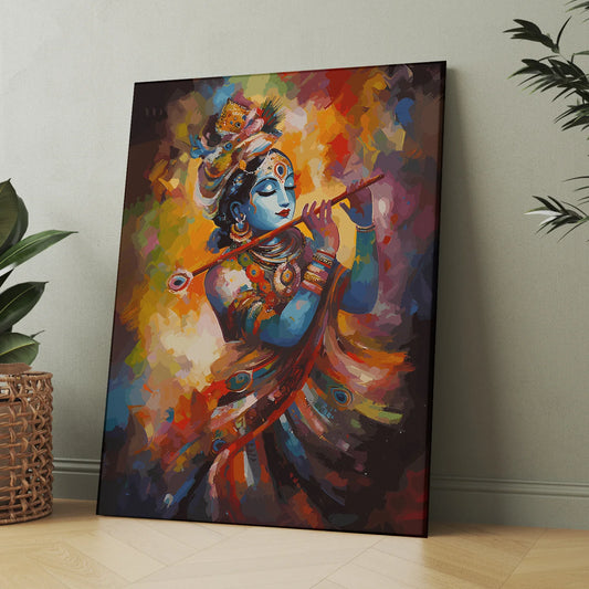 Lord Krishna – The Divine Flute of Eternal Love 💙🎶