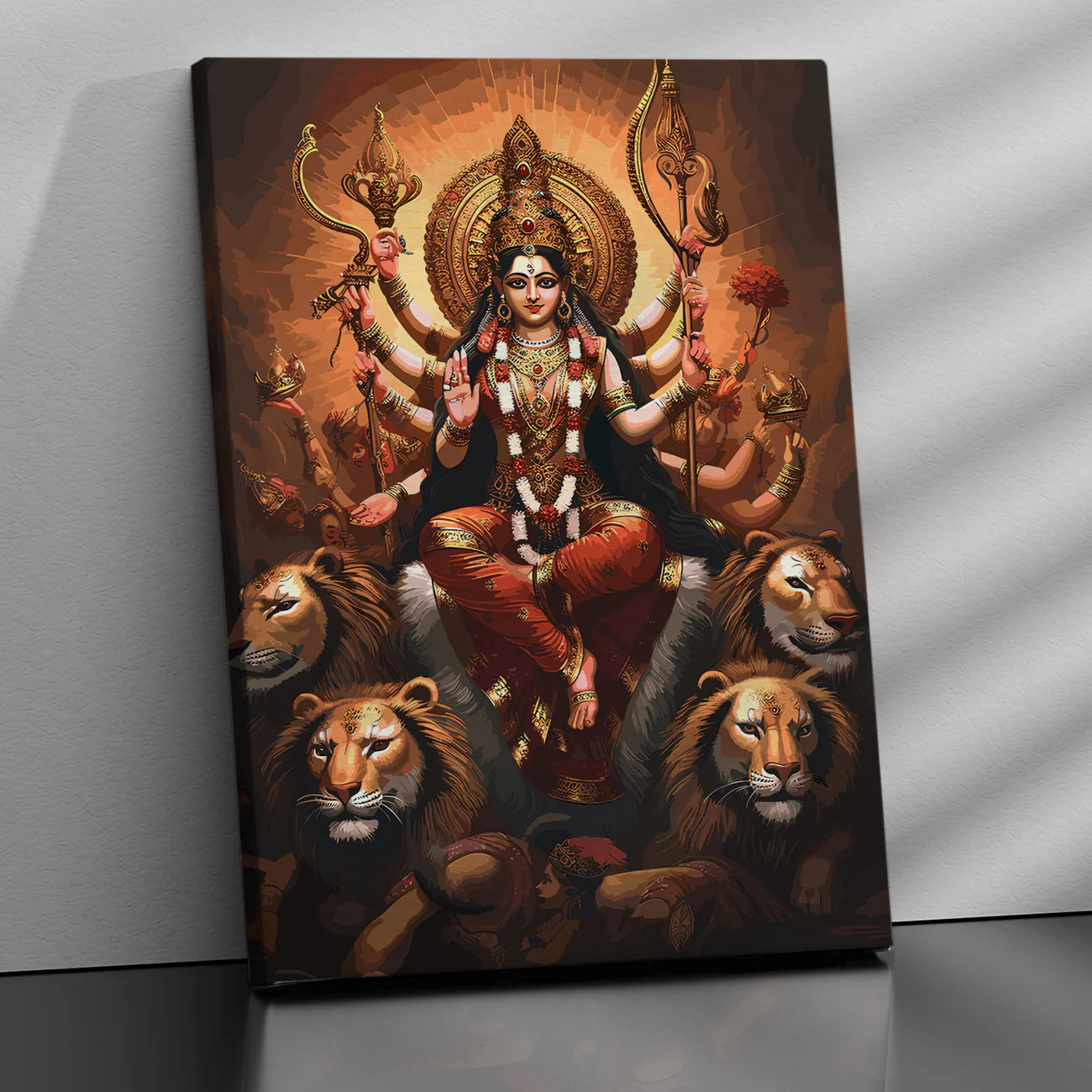 Goddess Durga – The Divine Warrior of Strength & Protection 🕉️⚔️