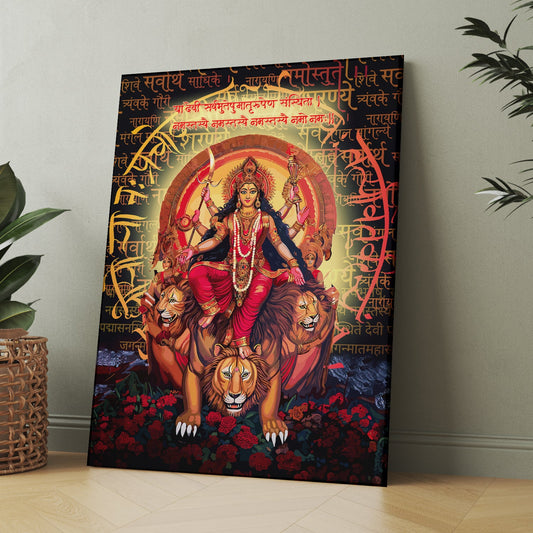 Goddess Durga – The Divine Protector & Warrior of Strength 💪✨