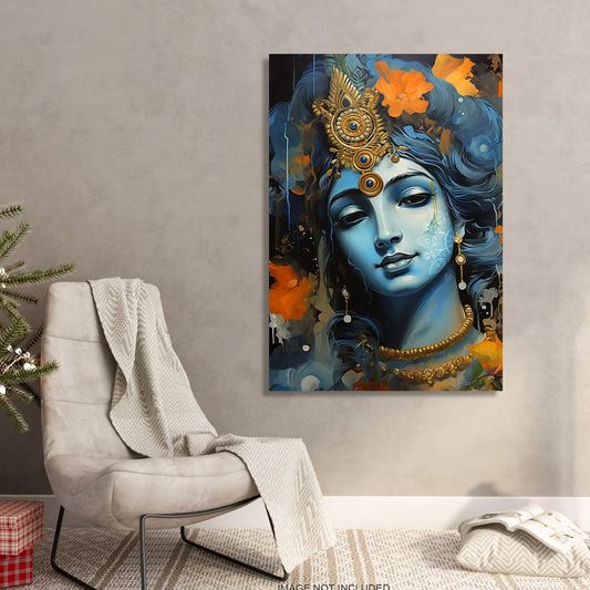 Lord Krishna – The Divine Flute of Bliss & Wisdom 🎶💙