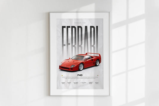 Ferrari F40 – The Ultimate Icon of Speed & Power 🏎️🔥